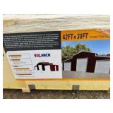 Triple Garage Metal Shed - 2026 - Unused - SDL4230TGMS