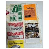 Poster Board With Vintage Backstage Passes
