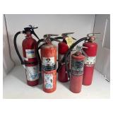 Lot of (5) Fire Extinguishers