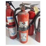 Lot of (5) Fire Extinguishers
