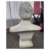 One of A Kind Hand Carved Marble William A. Graham Bust