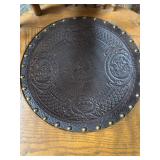 Antique Oak Press Back Rocker