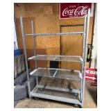 Heavy Duty Adjustable Rolling Shelf