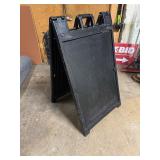 Black Signicade Deluxe A-Frame Sign