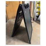 Black Signicade Deluxe A-Frame Sign