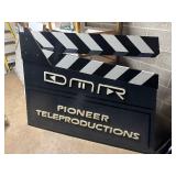 Large Pioneer Teleproductions 76” x 58” Decorative Clapperboard