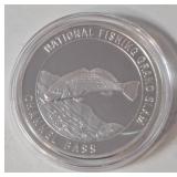 North American Fishing Club Channel Bass Grand Slam Silver Plated Collector Coin - Lot 19