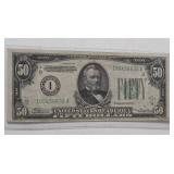 1934 $50 US Federal Reserve Note. - Very Crisp - Lot 30