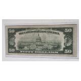 1934 $50 US Federal Reserve Note. - Very Crisp - Lot 30