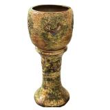 Antique Roseville Imperial Jardiniere with Pedestal, Circa 1916-1919