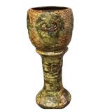 Antique Roseville Imperial Jardiniere with Pedestal, Circa 1916-1919