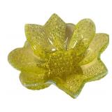 M2 - Antique Duncan Glass Company Paneled Daisy & Button Vaseline Glass Bowl - Circa 1890