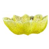 M2 - Antique Duncan Glass Company Paneled Daisy & Button Vaseline Glass Bowl - Circa 1890