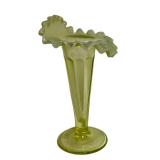 M2 - Northwood Lorna Vase - Jack-in-the-Pulpit Uranium Glass