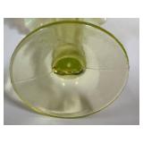 M2 - Northwood Lorna Vase - Jack-in-the-Pulpit Uranium Glass