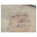 L2 - Roseville Bleeding Heart Bowl 383-1 - 1940 Vintage