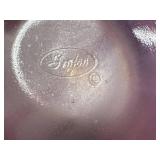 E1 - Vintage Fenton Stretch Glass Basket - Iridescent Pink