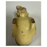 B2 - Shawnee Rickshaw Planter Set of 3 - Asian Themed Man Pulling Cart, Vintage 1940s