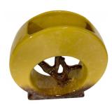 L1 - Vintage Roseville Artwood Yellow Planter 1951