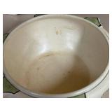 L3 - Antique Roseville 1910 Ceramic Design Flower Arrangers (Lot of 3) with Coordinating Bowl