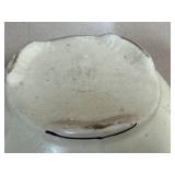 L3 - Antique Roseville 1910 Ceramic Design Flower Arrangers (Lot of 3) with Coordinating Bowl