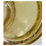 E2 - Fenton Hand-Painted Daisy Pitcher 7 Inches High - Amber Glass