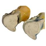 B5 - Shawnee Vintage Elf Planters - Set of 3 - 2 in x 4 in & 6 in x 6 in