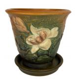 L1 - Vintage Roseville Magnolia Flower Pot with Base - 1940