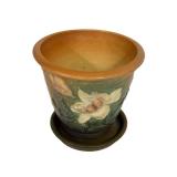 L1 - Vintage Roseville Magnolia Flower Pot with Base - 1940