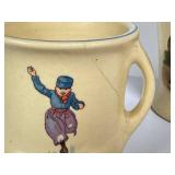 L4 - Early Roseville Holland Mugs (Lot of 3)