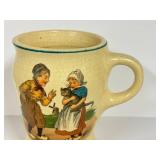 L4 - Early Roseville Holland Mugs (Lot of 3)