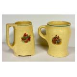 L4 - Early Roseville Holland Mugs (Lot of 3)