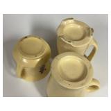 L4 - Early Roseville Holland Mugs (Lot of 3)