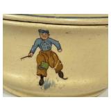 L4 - Roseville Dutch Powder Box - Antique Pre-1916