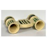 L5 - Antique Roseville Corinthian Double Candle Stick HOlder