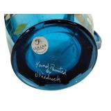 L3 - Vintage Fenton Art Glass Hand-Painted Blue Pitcher- Signed