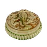 L2 - Antique Roseville Donatello Powder Jar - Antique 1915