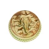 L2 - Antique Roseville Donatello Powder Jar - Antique 1915