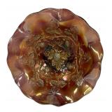 Antique Millersburg Purple Radium Blackberry Wreath Glass Bowl (1909-1919)