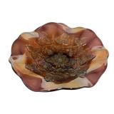 Antique Millersburg Purple Radium Blackberry Wreath Glass Bowl (1909-1919)