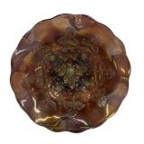 Antique Millersburg Purple Radium Blackberry Wreath Glass Bowl (1909-1919)