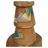 N1 - Antique Roseville Pottery Futura 390-10 Christmas Tree Vase - 1928 Art Deco - Frank Ferrel