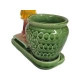 B5 - Vintage Shawnee Geisha Planter #701 & Vintage Asian Man Planter (Lot of 2)