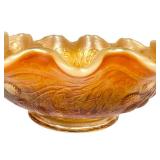 C2 - Fenton Basket - Golden Carnival Glass, Vintage 1977