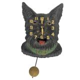 L4 - Antique Lux Clock Mfg. Co. Waterbury Dog Head Clock - Pendulum (Patents Pend.)