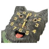 L4 - Antique Lux Clock Mfg. Co. Waterbury Dog Head Clock - Pendulum (Patents Pend.)