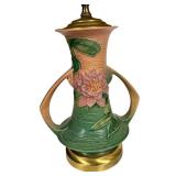 Roseville Water Lily Lamp - Antique Pottery Vase