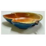 F2 - Vintage Roseville Pine Cone Candy Dish - Vintage Ceramic Leaf Bowl