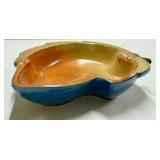 F2 - Vintage Roseville Pine Cone Candy Dish - Vintage Ceramic Leaf Bowl