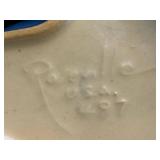 F2 - Vintage Roseville Pine Cone Candy Dish - Vintage Ceramic Leaf Bowl